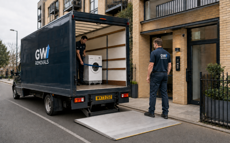 GW Removals team planning property access in Tower Hamlets