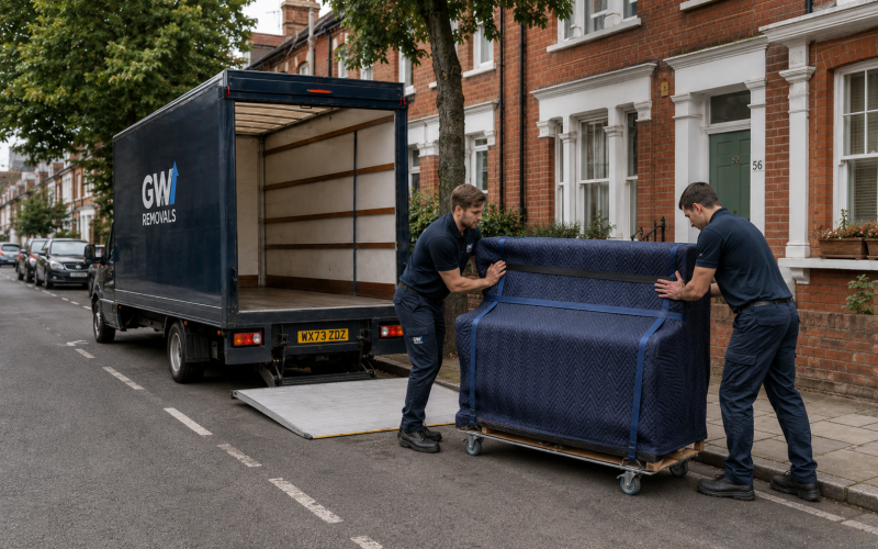 GW Removals team planning property access in Waltham Forest