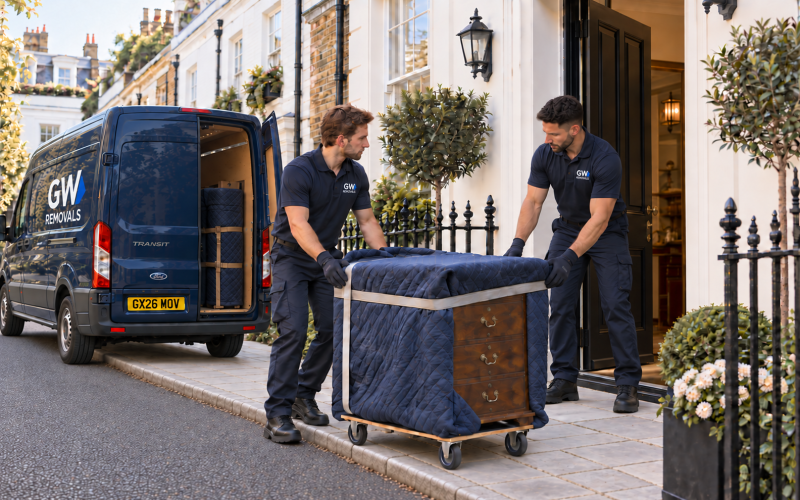 GW Removals team planning property access in Lambeth