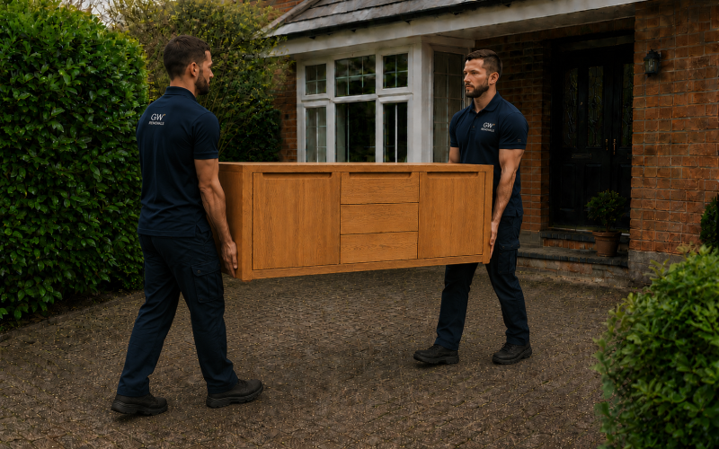 GW Removals team planning property access in Barnet