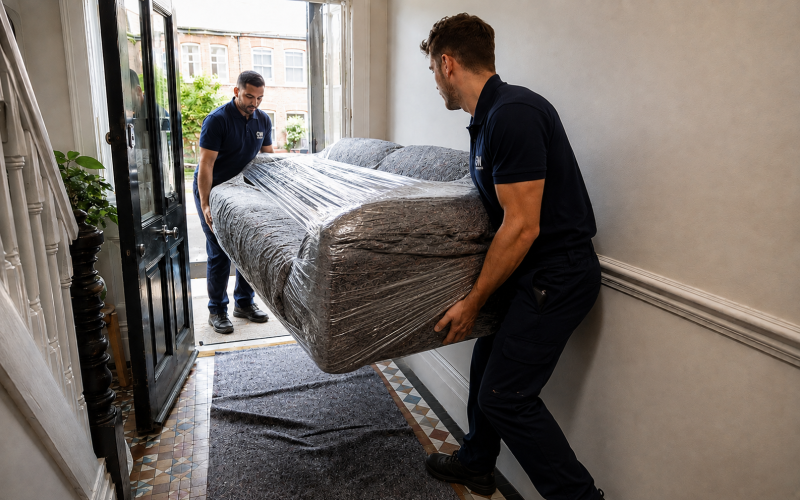 GW Removals team planning property access in Walthamstow