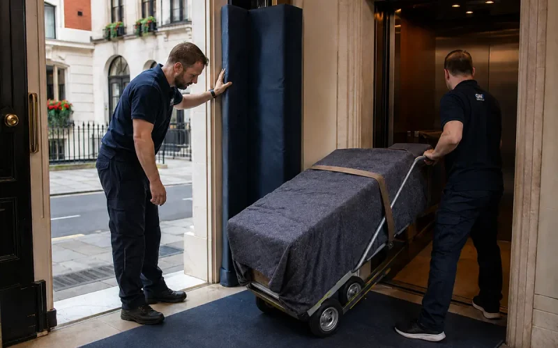 GW Removals team planning property access in Camden