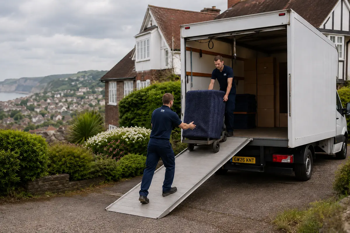 GW Removals team planning property access in Kent