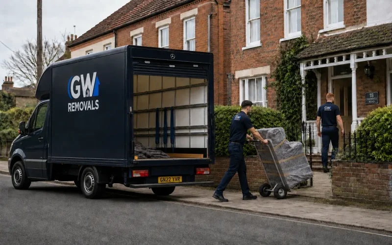GW Removals team planning property access in Maldon