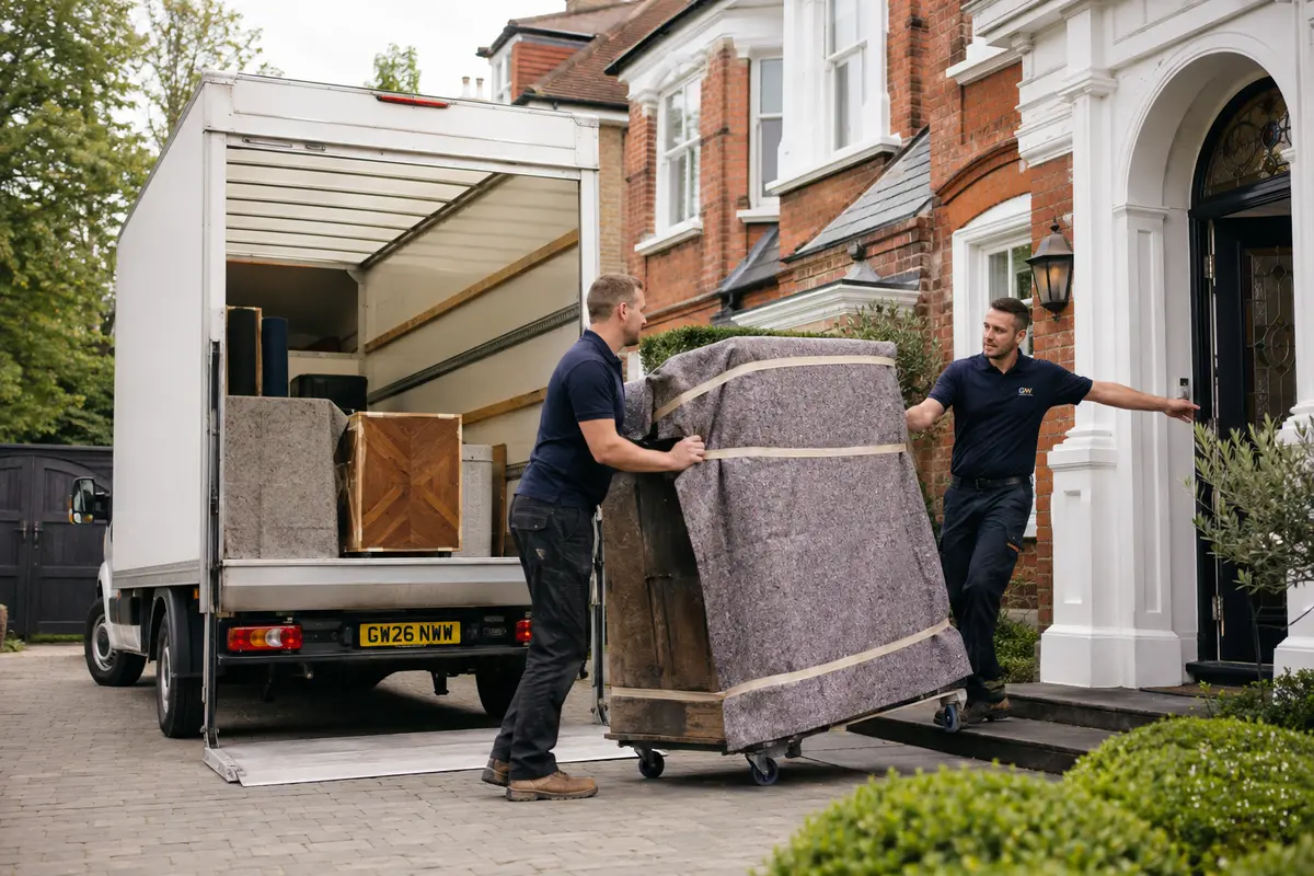 GW Removals team planning property access in North West London