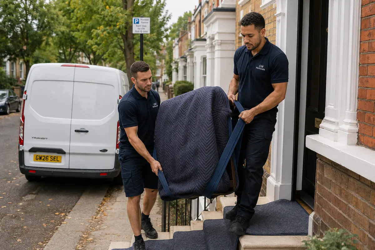 GW Removals team planning property access in South East London