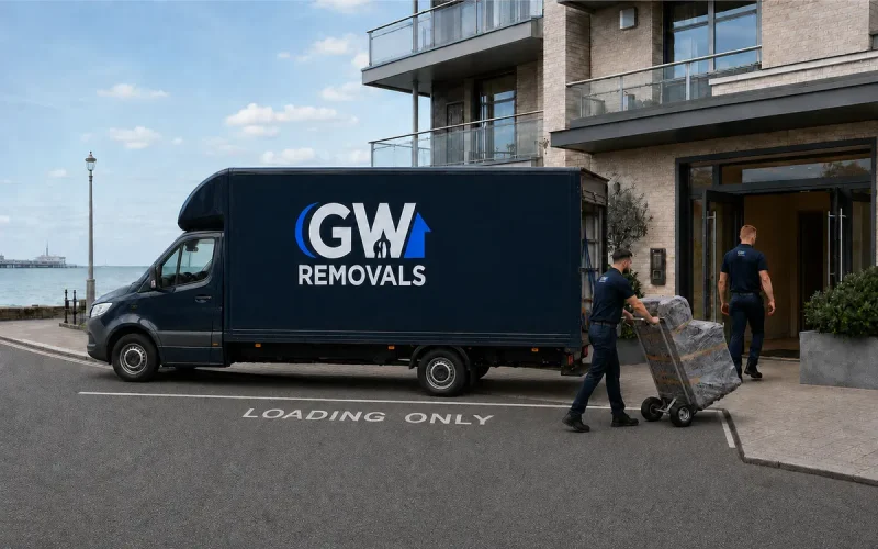 GW Removals team planning property access in Southend-on-Sea