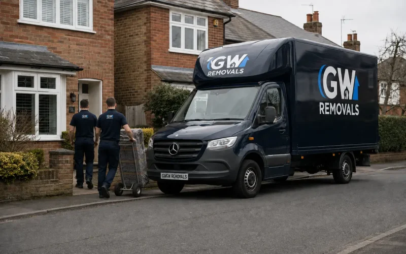GW Removals team planning property access in Witham