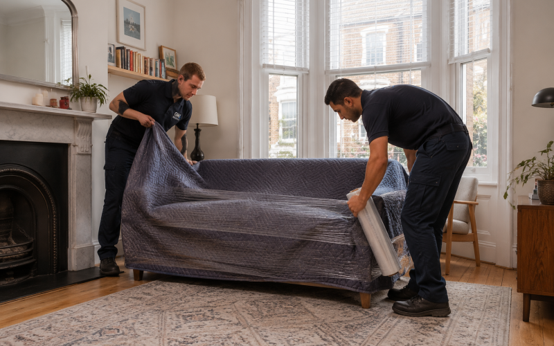 GW Removals team planning property access in Hackney