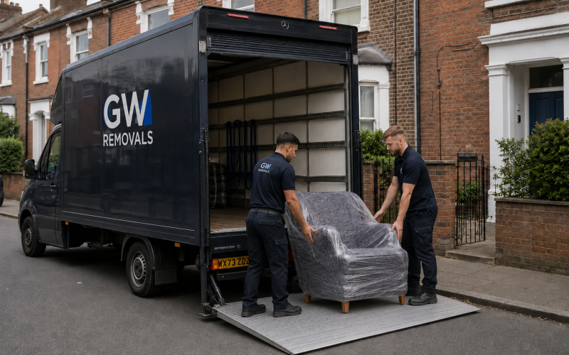 GW Removals team planning property access in Redbridge