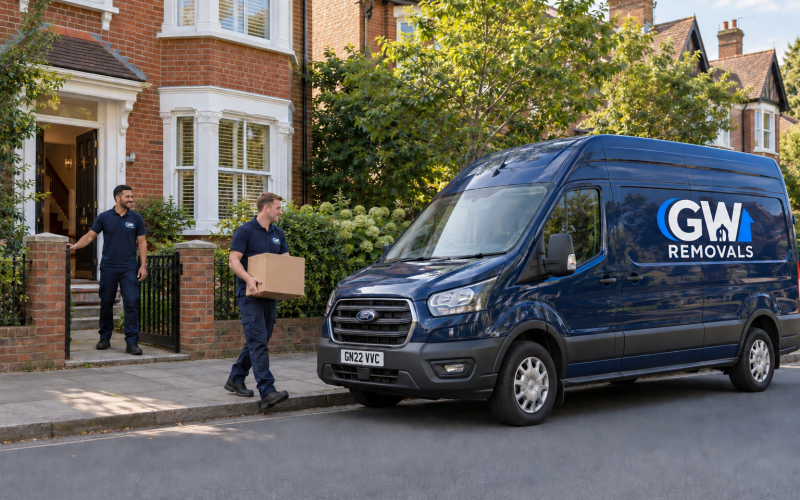 GW Removals team planning property access in Kingston upon Thames