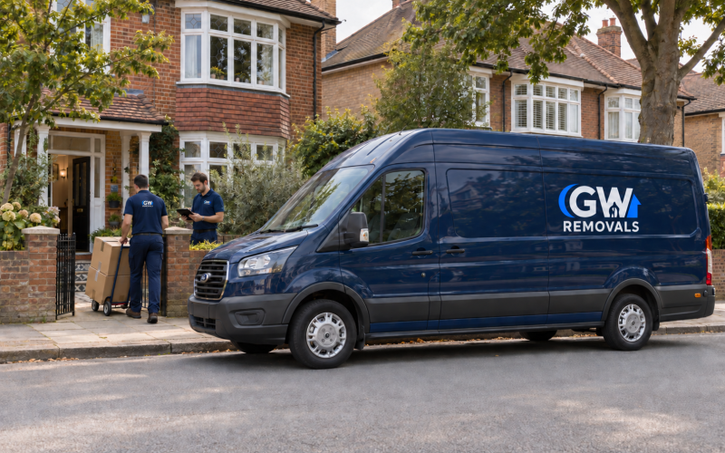 GW Removals team planning property access in Merton