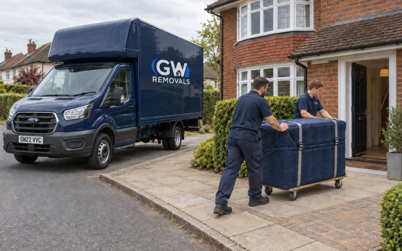 GW Removals team planning property access in Bromley