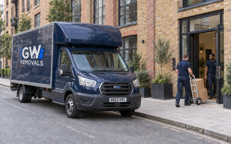 GW Removals team planning property access in Southwark